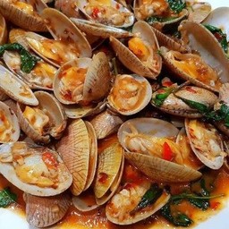 ผัดหอยลายพริกเผา