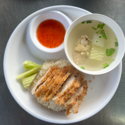 ข้าวมันไก่ทอด