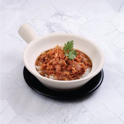 ข้าวอบ (หมู / เนื้อ) กระเทียมพริกไทย