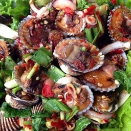 ยำหอยเเครง