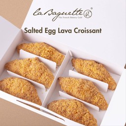 Salted Egg Lava Croissant 6 Pcs Set Box
