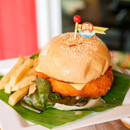 เบอเกอร์ไก่ทอด