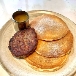 Maple sausage Pancakes 