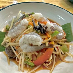 ตำกุ้งสดปลาร้า