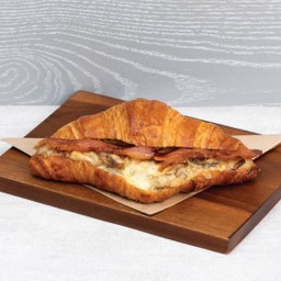 Mushroom Cheese & Bacon Croissant