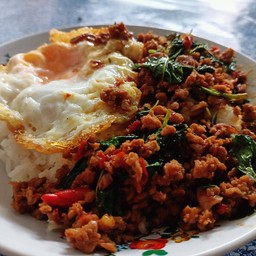 ข้าว+ผัดกระเพรา