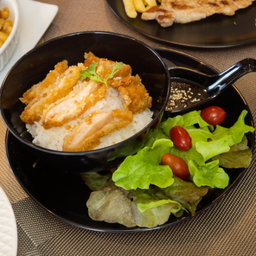 ข้าวหน้าไก่ทอด