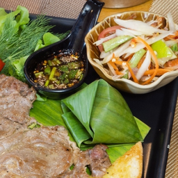 สเต็กลาวไก่ย่าง