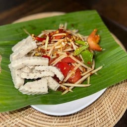 ตำปลาร้าหมูยอ