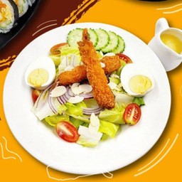 สลัดกุ้งทอด Fried Shrimp salad