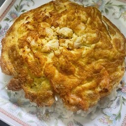 ไข่เจียวกุ้งราดข้าว