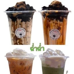 เฉาก๊วยคาราเมลนมสด & ชา กาแฟ โกโก้ by ฉ่ำฉ่ำ