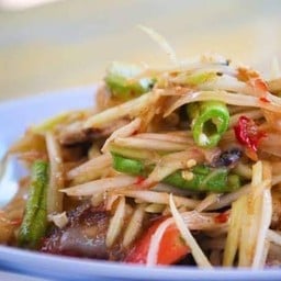 ร้านเดอะรันเวย์ บางนา หมูทอดพริกสด บางโฉลง กม.15.2