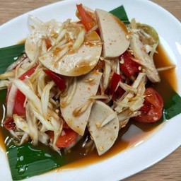 ตำปลาร้าหมูยอ