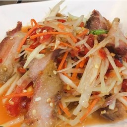 ตำไทย   คอหมูย่าง
