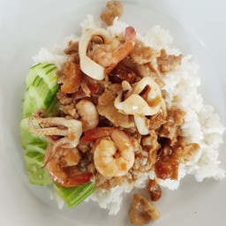 ข้าวราดกระเทียม