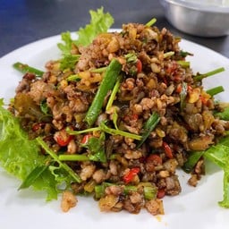 腌菜炒肉ผักกาดดองผัดหมูสับ
