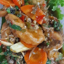 ผัดฉ่าปลากระพง