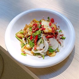 ยำไข่ดาว+หมูสับ