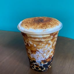 (สูตรใหม่)ชานมไต้หวันไข่มุกบราวน์ชูการ์พ่นไฟ