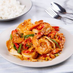 กุ้งผัดไข่เค็ม