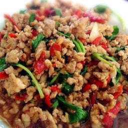 กะเพราหมูสับ