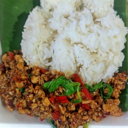 กะเพราหมูสับ