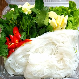 ชุดผักสดขนมจีน