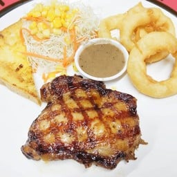 สเต็กไก่พริกไทยดำ