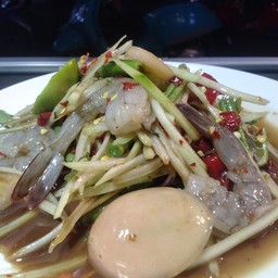 ตำกุ้งสด