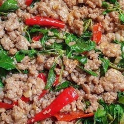 ข้าวกะเพราหมูสับ