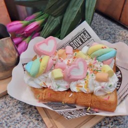 ปังปิ้งวิปครีมมาร์เมลโล่ว์ 2 แผ่น