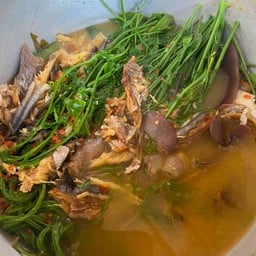 แกงผักหละใส่ปลาแห้งใส่เห็ดลม