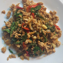 หมูสับผัดกะเพรา