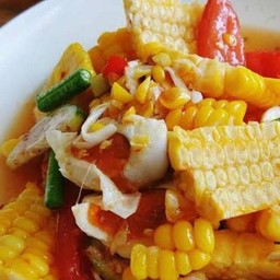 ตำข้าวโพด+ไข่เค็ม