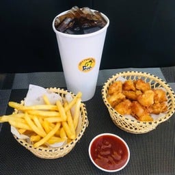 ไก่ป็อป เฟรนซ์ฟรายและ โค้ก 22 ออนซ์