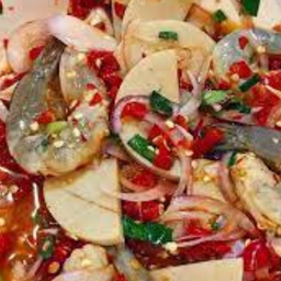 ยำหมูยอ - กุ้งสด