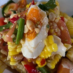 ตำข้าวโพดไข่เค็ม