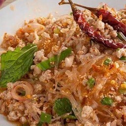 ลาบวุ้นเส้นหมูสับ