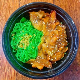 หมี่หยก +หมูย่างซอสเกาหลี