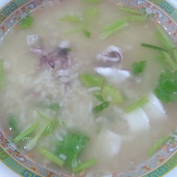 Boiled Rice With Squid