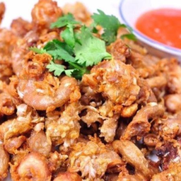 ไส้อ่อนทอดกระเทียม