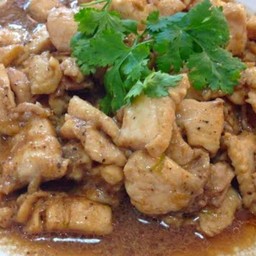 (กับข้าว)ผัดกระเทียมน้ำขลุกขลิก