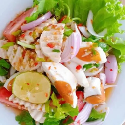 ยำไข่เค็ม - หมูยอ