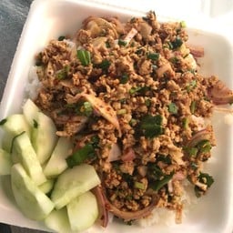ข้าวหน้าลาบหมู