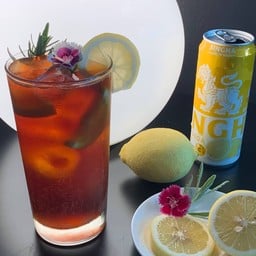 Americano  lemon soda zero sugar