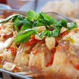 ปลาทับทิมนึ่งมะนาว