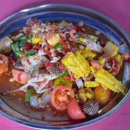 ตำข้าวโพดทะเล