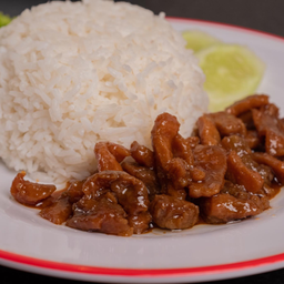 ข้าวหน้าหมูหวาน (สามชั้น)