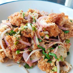 ข้าว-ยำไก่แซบ